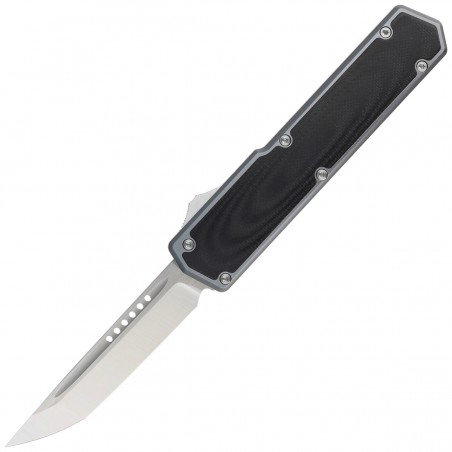 Nóż automatyczny TacKnives TK Pro OTF Vigor V2 Black G10 / Grey Aluminum, Satin 154CM