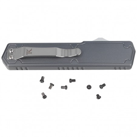 Nóż automatyczny TacKnives TK Pro OTF Vigor V2 Black G10 / Grey Aluminum, Satin 154CM