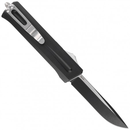 Nóż automatyczny TacKnives TK Pro OTF Stinger DP Black Aluminum, Satin / DLC 154CM
