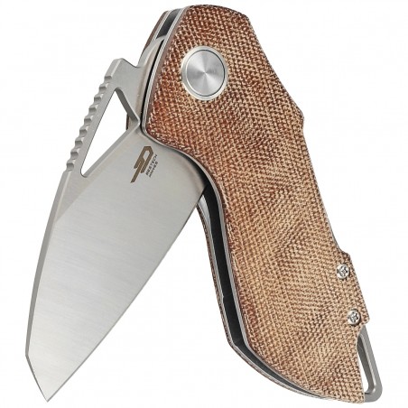 Nóż Bestech Riverstone Natural Canvas Micarta, Satin 154CM by Frank Grissom (BL03E) Nóż Bestech Riverstone Natural Canvas Micarta, Satin 154CM by Frank Grissom (BL03E)