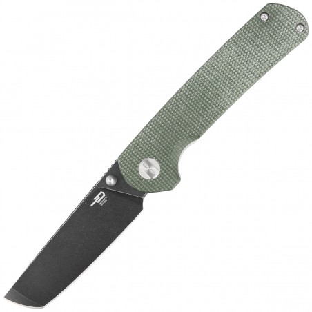 Nóż Bestech Sledgehammer Green Micarta, Black Stonewashed D2 (BG31B-2)