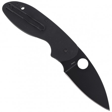 Nóż Spyderco Efficient G-10 Black / Black Blade Plain (C216GPBBK)