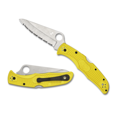 Nóż Spyderco Pacific Salt 2 FRN Yellow, Spyder H2 (C91SYL2)