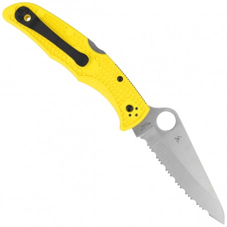 Nóż Spyderco Pacific Salt 2 FRN Yellow, Spyder H2 (C91SYL2)