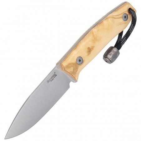 Nóż LionSteel Bushcraft Olive Wood, Satin Blade (M1 UL)