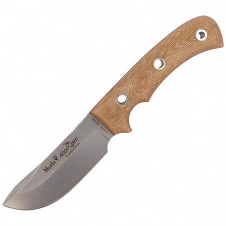 Nóż Muela Full Tang Bushcraft Desert Canvas Micarta, Satin 1.4116 (ABORIGEN-12D)