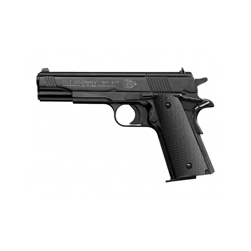   Pistolet wiatrówka Colt Government 1911 A1 czarny 4,5 mm Diabolo CO2 - 1 - Pistolety Co2