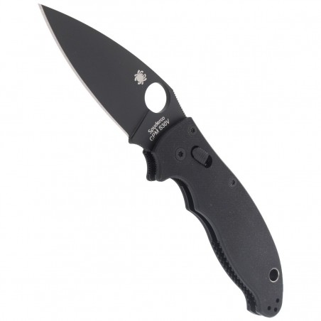 Nóż składany Spyderco Manix 2 G-10 Black / Black Blade (C101GPBBK2)