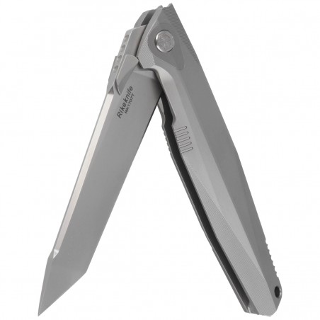 Nóż składany RikeKnife Framelock Gray Titanium, Satin M390 (RK1707T-P)