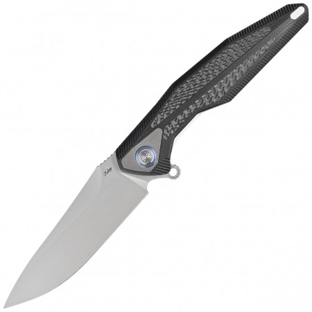 Nóż składany RikeKnife Tulay Integral Black G10 / Carbon Fiber, Satin 154CM (TULAY-B/CF)