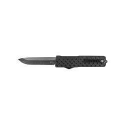 Nóż Templar Knife Slim Aluminium Diamond Plate Drop Black - 1 - Noże sprężynowe