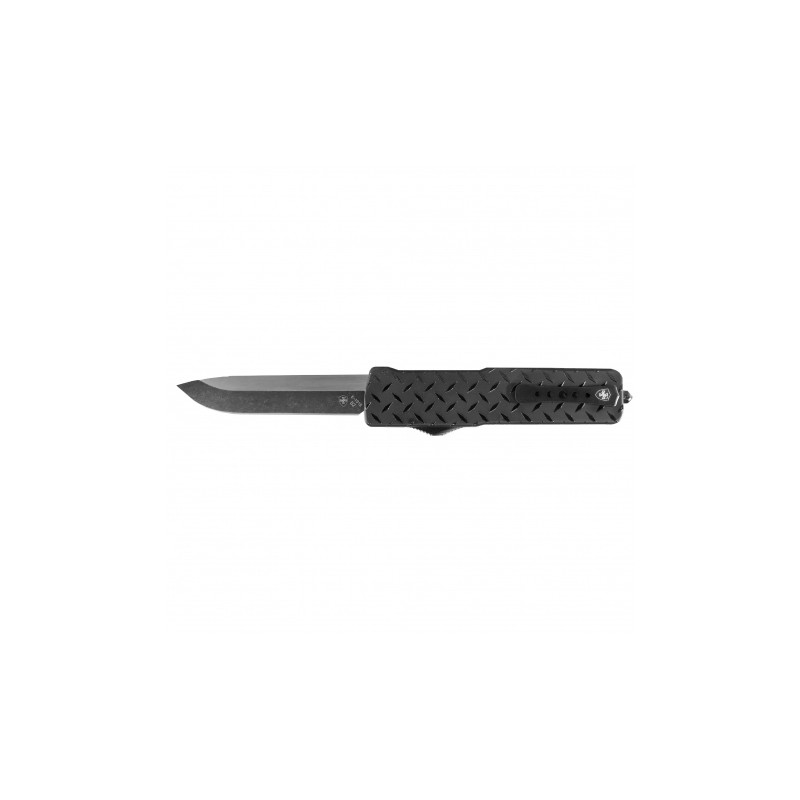   Nóż Templar Knife Slim Aluminium Diamond Plate Drop Black - 1 - Noże sprężynowe