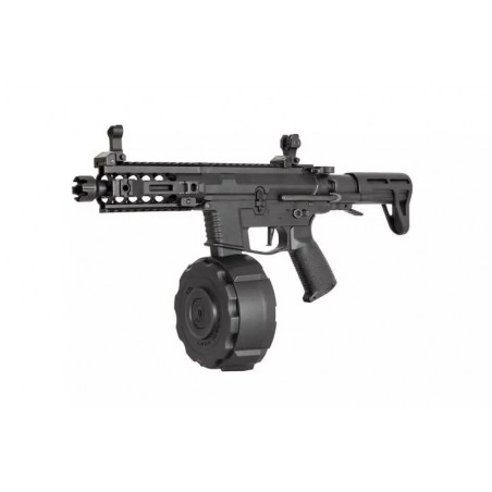 Replika pistoletu maszynowego PX9 (+ magazynek DRUM) - czarna