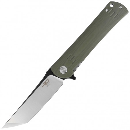 Nóż składany Bestech Kendo Army Green G10, Black / Satin D2 (BG06B-2)