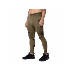 Legginsy męskie Spaio Military piaskowe zielone
