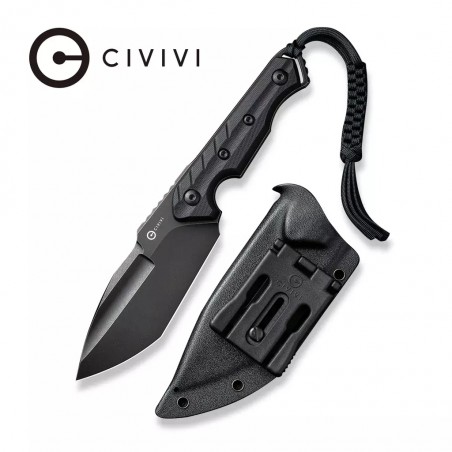 Nóż Civivi Maxwell Black G10, Black Stonewashed D2 by Maciej Torbé (C21040-1)