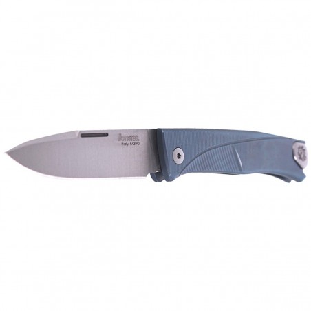 Nóż składany LionSteel Thrill Blue Titanium, Satin M390 by Molletta (TL BL)