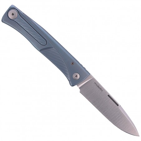 Nóż składany LionSteel Thrill Blue Titanium, Satin M390 by Molletta (TL BL)