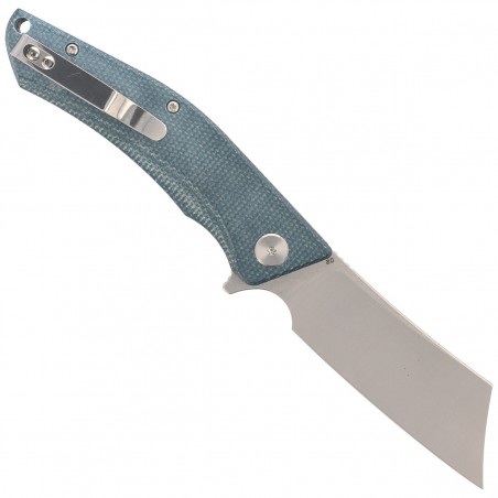 Nóż składany Bestech Cubis Blue Micarta, Stonewashed/Satin D2 (BG42C)