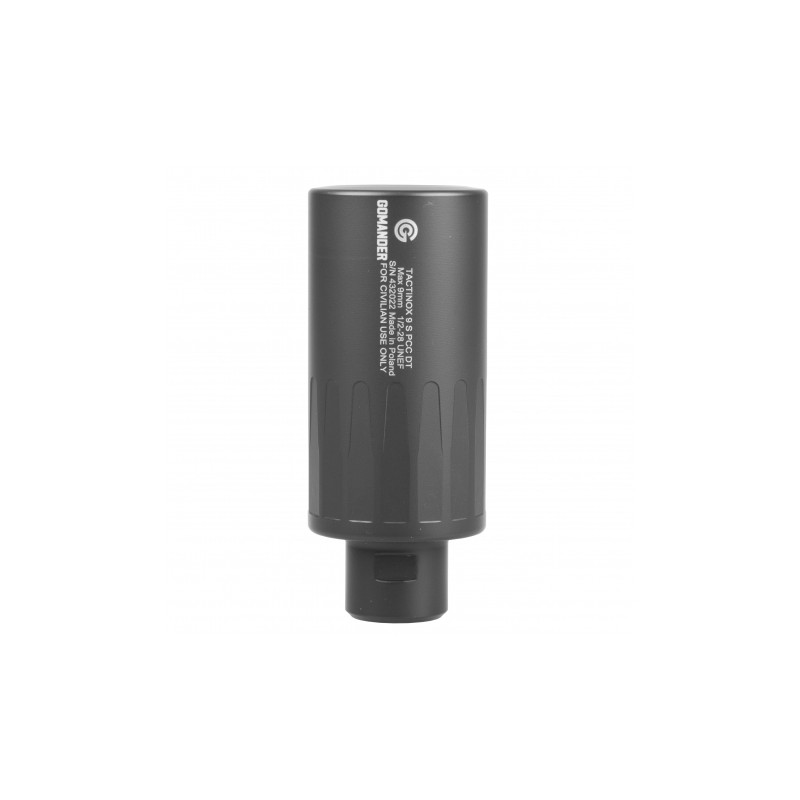   Tłumik stalowy Gommander Tactinox 9 S PCC DT nienasuwany, TBO.9122_3-M18X1-BK, 49 mm czarny, produkt cywilny - 1 - Tłumiki i B