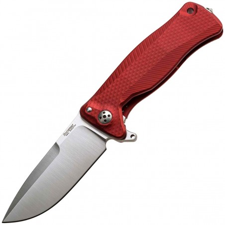 Nóż składany LionSteel SR11A Red Aluminum, Satin Sleipner by Molletta (SR11A RS)