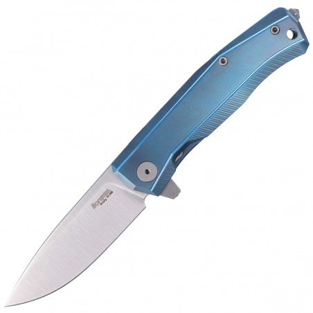 Nóż składany LionSteel Myto Blue Titanium, Satin M390 by Molletta (MT01 BL)