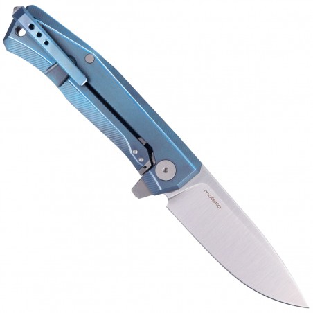 Nóż składany LionSteel Myto Blue Titanium, Satin M390 by Molletta (MT01 BL)