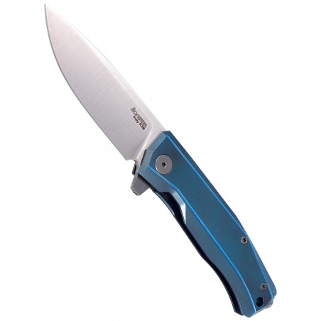 Nóż składany LionSteel Myto Blue Titanium, Satin M390 by Molletta (MT01 BL)
