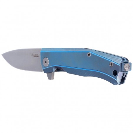 Nóż składany LionSteel Myto Blue Titanium, Satin M390 by Molletta (MT01 BL)