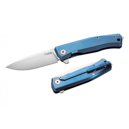 Nóż składany LionSteel Myto Blue Titanium, Satin M390 by Molletta (MT01 BL)