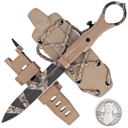 Nóż Extrema Ratio Misericordia Ranger LE No 092/400 Desert FRN, Geotech Camo N690 (04.1000.0479/BW) Nóż Extrema Ratio Misericordia Ranger LE No 092/400 Desert FRN, Geotech Camo N690 (04.1000.0479/BW)