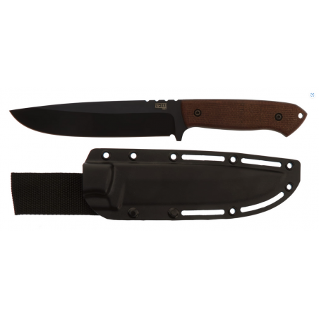 Nóż Za-Pas Expendable Brown Micarta, Black Cerakote NMV (EX-CE-M-BR)