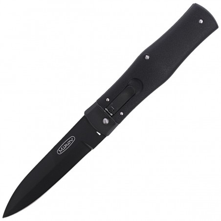 Nóż sprężynowy Mikov Predator Blackout Black ABS, Black DLC N690 (241-BH-1/BKP)