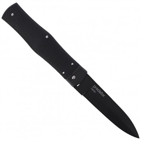 Nóż sprężynowy Mikov Predator Blackout Black ABS, Black DLC N690 (241-BH-1/BKP)