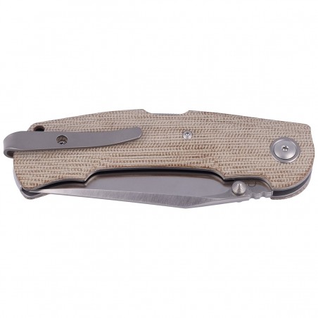 Nóż składany Viper Turn Essential Natural Canvas Micarta, Satin by Silvestrelli (V5988CN)