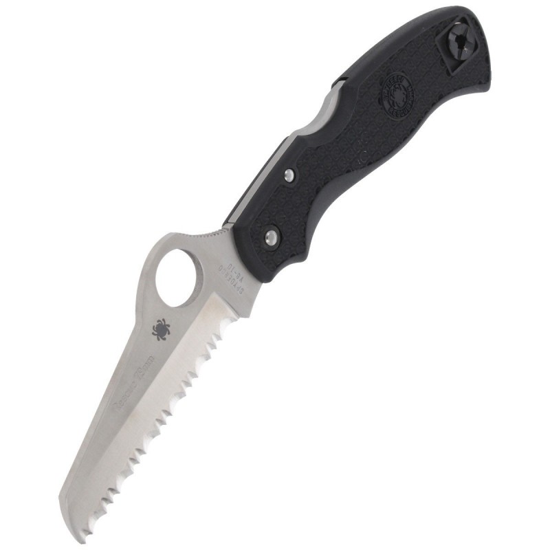 Nóż składany Spyderco Rescue 79mm FRN Black (C45SBK)