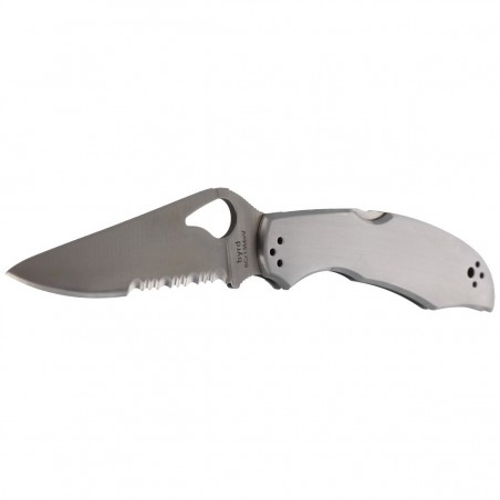 Nóż składany Spyderco Byrd Cara Cara 2 Stainless, Combination (BY03PS2)