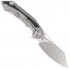 Nóż składany Bestech Kasta Grey Titanium / Marble Carbon Fiber, Mirror Stonewash M390 by Kombou (BT1909A)
