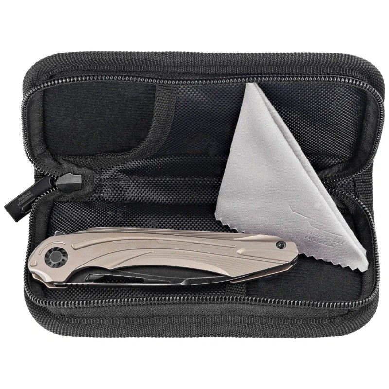 Nóż składany Bestech Wibra Bronze Titanium, Black Stonewashed M390 by Grzegorz Grabarski (BT2001E)