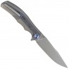 Nóż składany WE Knife Zonda Gray Hand Rubbed Titanium / Marble Carbon Fiber, Gray Hand Rubbed CPM 20CV by Kellen Bogardus (WE220