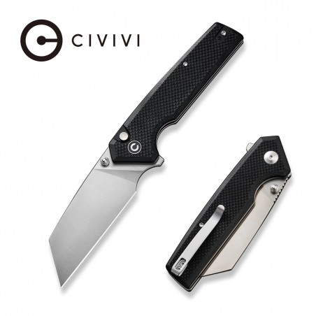 Nóż składany Civivi Amirite Black G10, Satin Nitro-V (C23028-2)