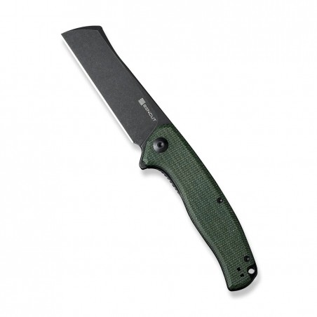 Nóż składany Sencut Traxler Green Canvas Micarta, Black Stonewashed 9Cr18MoV (S20057C-4)