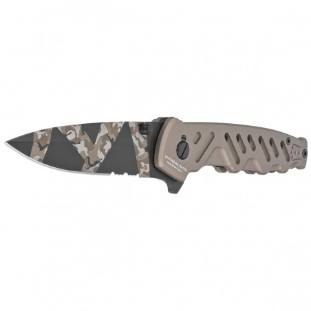 Nóż składany Extrema Ratio Caimano Nero N.A. Ranger LE No ???/250 Tactical Mud Aluminium, Geotech Camo N690 (04.1000.0166/BW/TM)