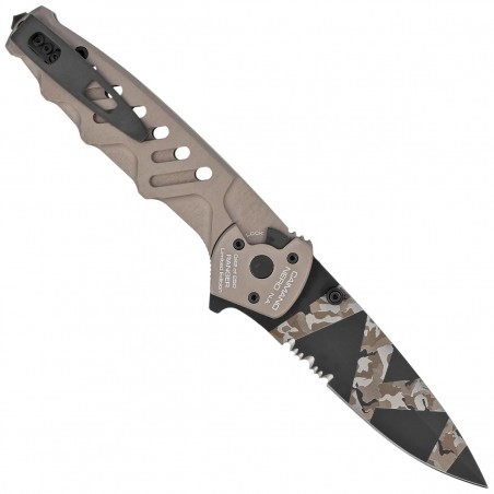 Nóż składany Extrema Ratio Caimano Nero N.A. Ranger LE No ???/250 Tactical Mud Aluminium, Geotech Camo N690 (04.1000.0166/BW/TM)