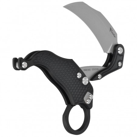 Nóż składany Reate EXO-K Gravity Karambit Black Aluminium, Stonewashed N690