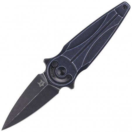 Nóż składany FOX Saturn Black Aluminium, Black Stone Washed N690Co by Denis Simonutti (FX-551 ALB)