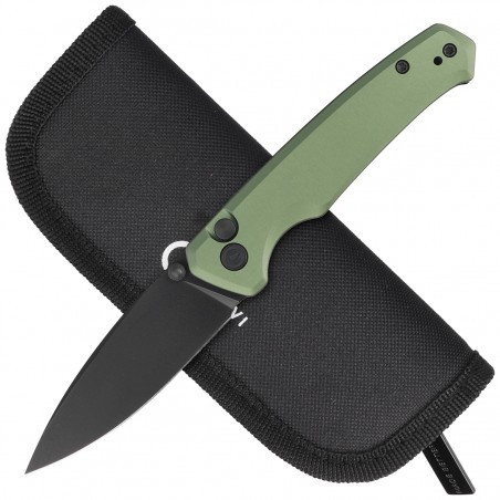 Nóż składany Civivi Altus Green Aluminum, Black Stonewashed Nitro-V (C20076-5)