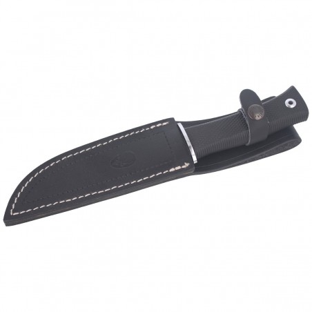 Nóż Muela ELK-14G Black Rubber, Satin X50CrMoV15