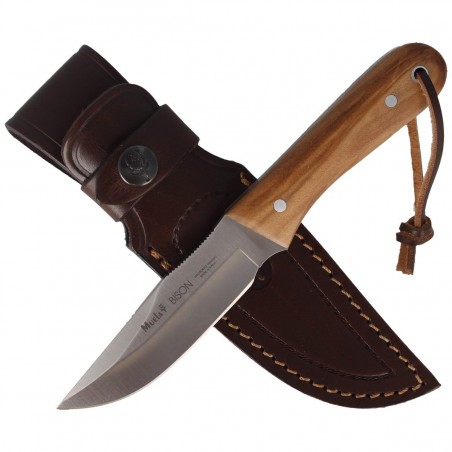 Nóż Muela Bison-9.OL Olive Wood, Satin X50CrMoV15