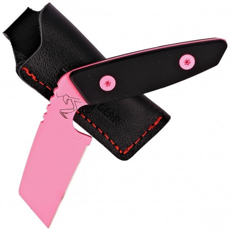 Nóż Turq Gear Mantis Black G10 Cubic HW Pink, Cerakote Pink Sleipner